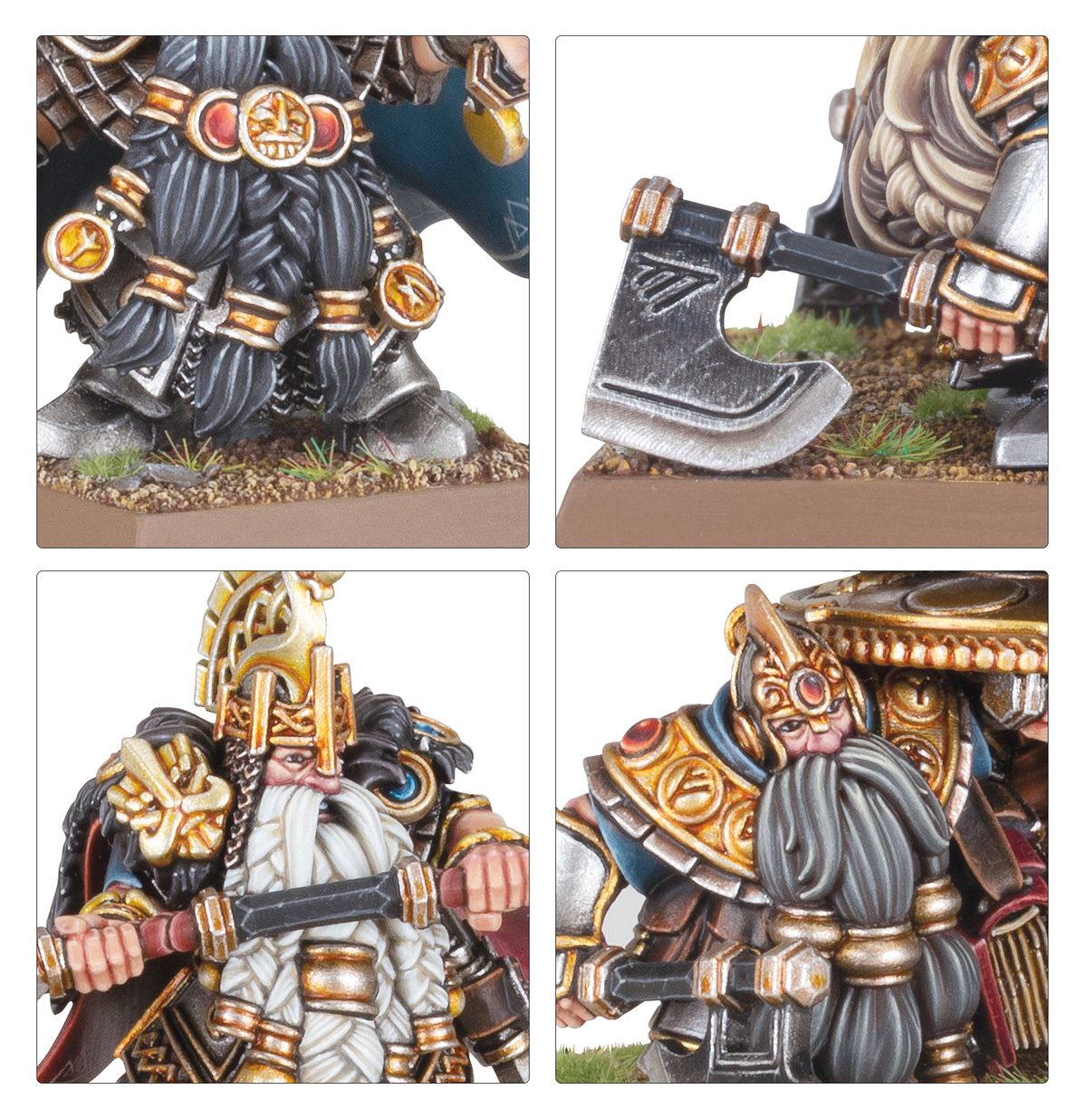 DWARF/M/H: DWARF LORDS W/SHIELDBEARERS