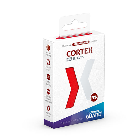 Ultimate Guard - Cortex Sleeves Japanese Size - Red 60pk