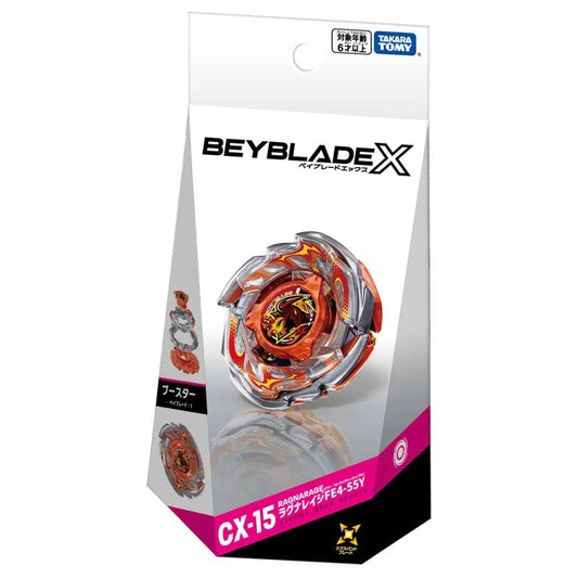 Tomy Beyblade X CX-15 Booster RagnaRage FE4-55Y