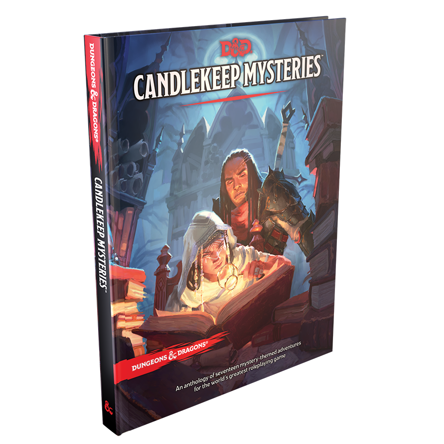 Candlekeep Mysteries dungeons and dragons adventure book side view thickness