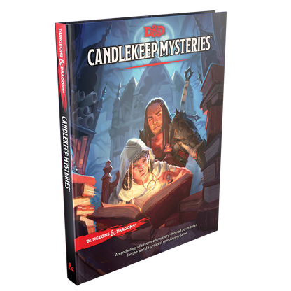 Candlekeep Mysteries dungeons and dragons adventure book side view thickness