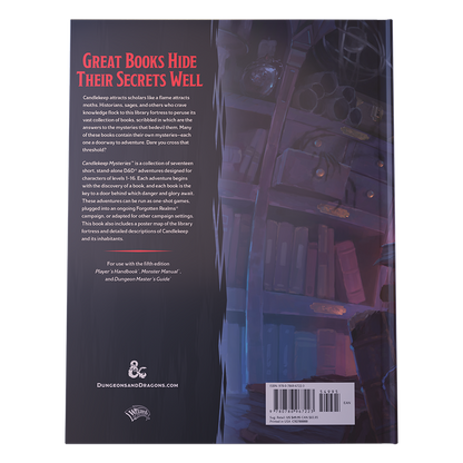 Candlekeep Mysteries dungeons and dragons adventure book blurb