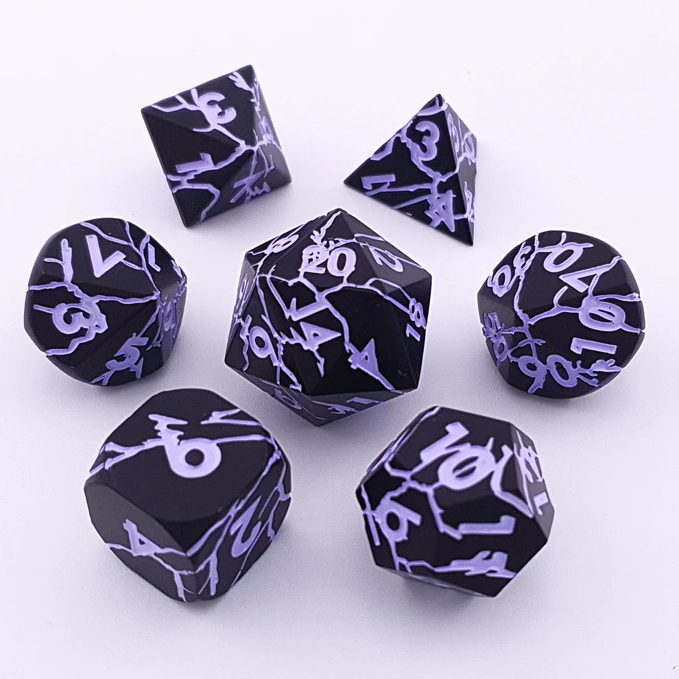 Shadow Arcana | Solid Metal Dice | 7 Piece Set
