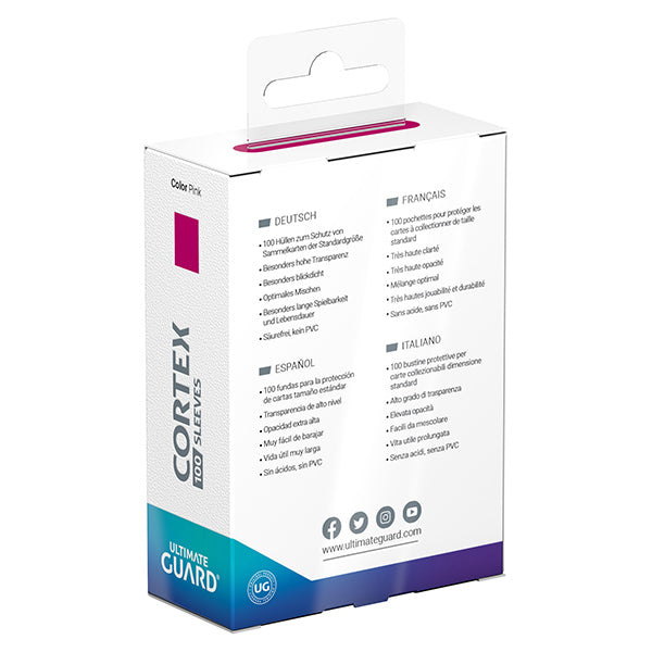 Ultimate Guard - Cortex Sleeves Standard Size - Pink 100pk