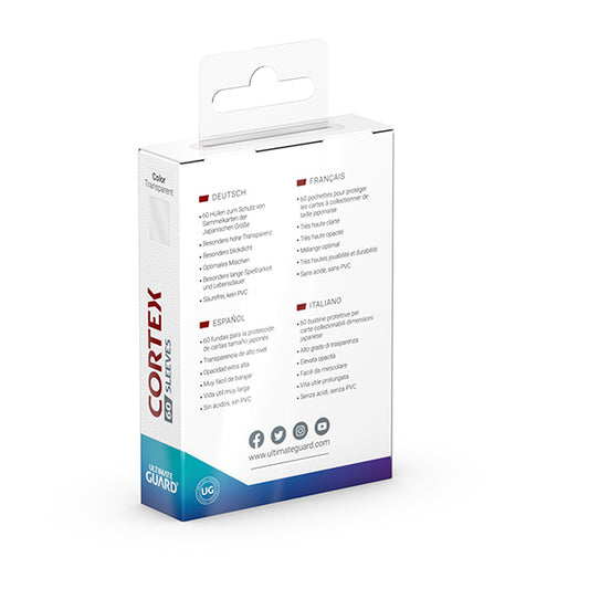 Ultimate Guard - Cortex Sleeves Japanese Size - Transparent 60pk