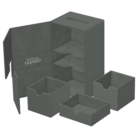 Ultimate Guard - Twin Flip n Tray 200+ XenoSkin - Monocolor Grey