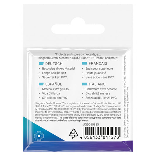 Ultimate Guard - Premium Sleeves for Board Game Cards - Small Square 50pk