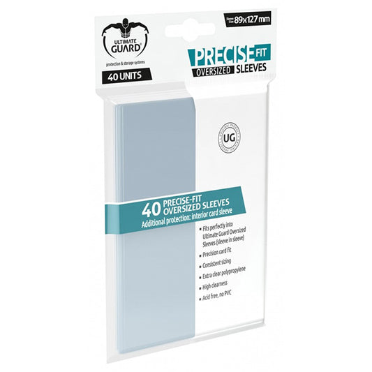 Ultimate Guard - Precise-Fit Sleeves Oversized Transparent 40pk
