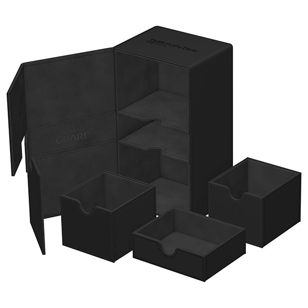 Ultimate Guard - Twin Flip n Tray 200+ XenoSkin - Monocolor Black