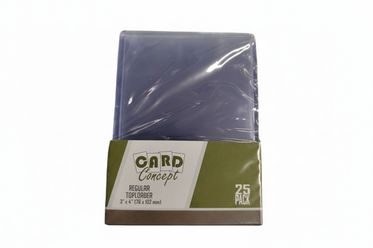 Card Concept Regular Toploaders - 25 Pack (3" x 4")