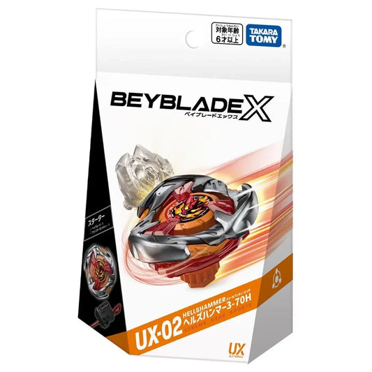 Beyblade X: UX-02 Starter Hells Hammer 3-70H Takara Tomy