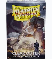 Dragon Shield - Standard Size Outer Sleeves 100pk - Matte Clear